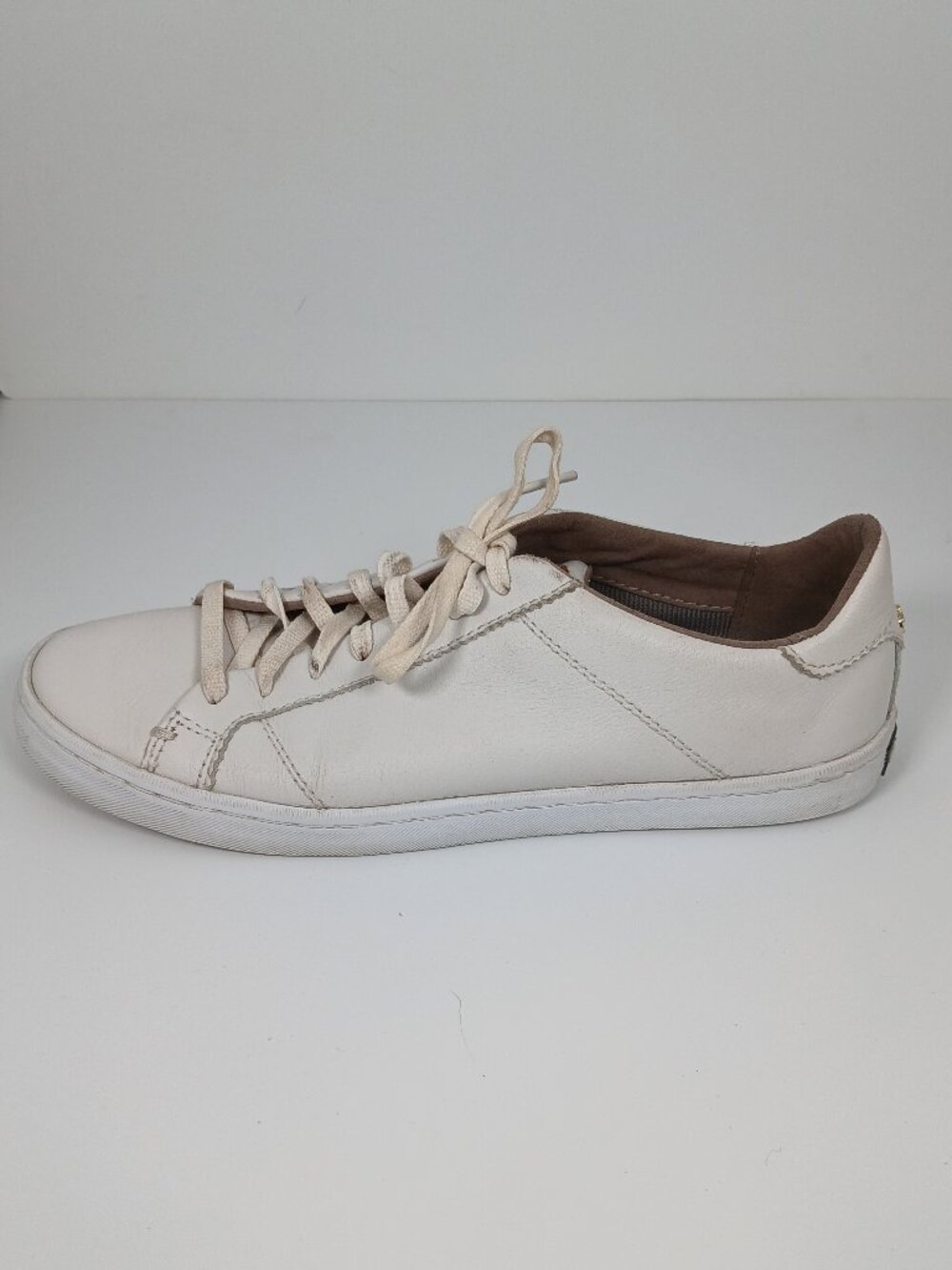 Cole Haan Grand Crosscourt White Leather Sneakers Gold Hardware 7.5B - Picture 9 of 14